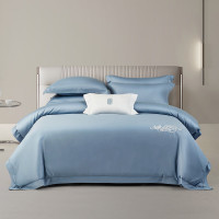 水星家纺被套纯棉60支新疆长绒棉贡缎A类抑菌床上被褥套双人被罩200x230