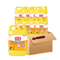 立白新金桔大桶洗洁精2kg*8桶整箱 除味去重油 餐馆食堂商用批发装