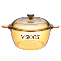 康宁 1.5L晶彩透明玻璃深汤锅炖锅煮锅VS-15礼盒装家用厨房好物