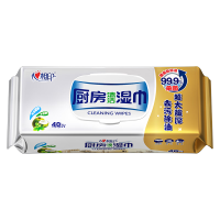心相印厨房湿巾 40抽 金装 强效去污去油厨房专用湿纸巾 新老包装交替发