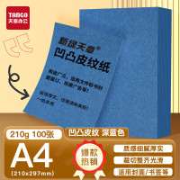 天章 (TANGO)A4封面纸 双面凹凸皮纹纸 压纹纸 云彩纸 封皮纸彩色卡纸标书封面 硬厚手工卡纸