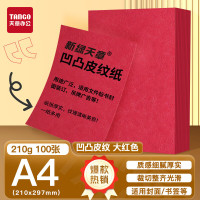 天章 (TANGO)A4封面纸 双面凹凸皮纹纸 压纹纸 云彩纸 封皮纸 彩色卡纸标书封面硬厚手工卡纸