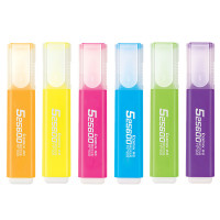 齐心(COMIX)HP908荧光笔彩色笔学生固体划线笔记号糖果色 HP908黄色(单只装)