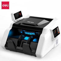 得力(deli)33302S点钞机 验钞新版人民币 银行可用 小型便携式办公家用商超 双屏显示 C类推荐款