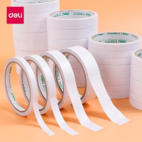 得力双面胶强力持久办公文具透明美观便捷实用