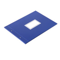 得力(deli)账夹 16k 账本装订封皮 账册外壳 财务办公用品 可贴标签 蓝 3461 2片/付