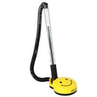 得力(deli)台笔柜台笔桌面笔粘贴固定带绳台笔/银行签字笔 黑色笔芯[单支装]微笑台笔6793