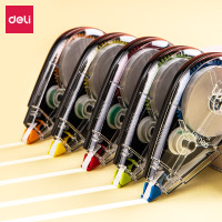 得力(deli)71523修正带 修正液修正笔涂改笔白色改正修改液学生写字改错文具修正带 (5个/卡) 1卡装