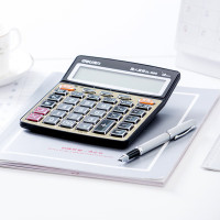 得力(deli)1560大屏幕计算器12位桌面语音计算机财务收银大按键多功能计算器办公用品