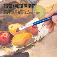 得力(deli)马毛水彩画笔6支装画刷桦木笔杆联考艺考吸水性好水粉画美术颜料画笔学生美术