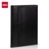 得力7911皮面本81-120页高端商务设计精美耐用办公笔记本
