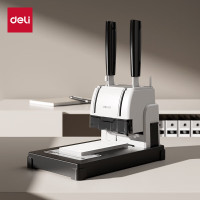 得力 30mm手动财务装订机旗舰 33015套餐款-机器+100根铆管