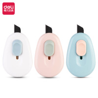 得力(deli)开学季美工刀便携随身迷你拆快递包裹神器小刀学生美术裁纸刀小号可爱刀片手工刀 特氟龙防粘1个装