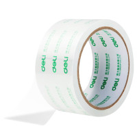 得力透明封箱胶带6卷装30201 大卷打包胶带高透明胶带超市封箱胶带48mm*40y*50um