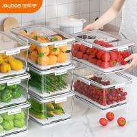 佳帮手冰箱收纳盒保鲜盒食品级厨房蔬菜水果鸡蛋储物盒4L2只装