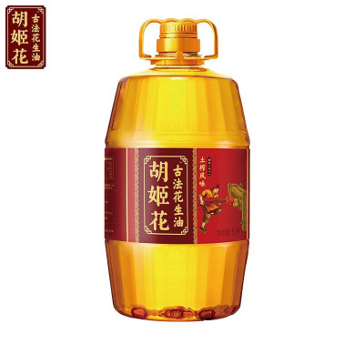 胡姬花 古法土榨 风味花生油 5L