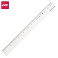 得力 6230 直尺30cm 透明有机玻璃尺(把)