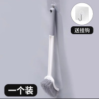 马桶刷子无死角洗厕所长柄硬毛免打孔马桶刷家用无死角洗厕所刷子 一支装37cm长柄加硬马桶刷(个)