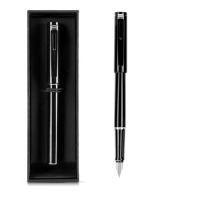 得力 S668 商务书写钢笔礼盒装 墨水墨囊两用钢笔 黑色 (单只装)
