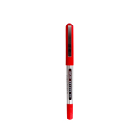 得力s656 0.5mm针管式办公中性笔 红色 12支/盒 红色