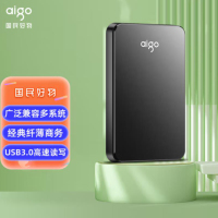 爱国者 (aigo) HD809 1TB USB3.0 移动硬盘 稳定高速传输 黑色