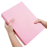 H & MEI 120克粉色卡纸 复印纸 彩色打印纸 100张/包