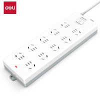 得力18175(05)延长线插座插线板_10组_5米_PE袋装(白)(个) 办公用品