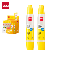 得力7311双头液体胶 办公用品 (蓝)(35ml/瓶) 24瓶/盒