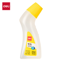 得力7312弯头液体胶 办公用品 (黄)(65ml/瓶) 12瓶/盒