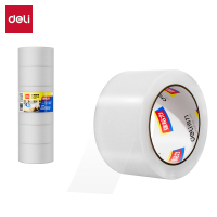 得力30333封箱胶带60mm*100y*45um(6卷/筒)(普透) 办公用品
