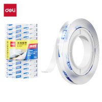 得力30003强韧型文具胶带8mm*50y*38um(高透)(12卷/筒) 办公用品