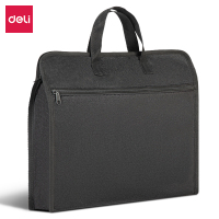 得力63753手提拉链袋(黑色)(个) 办公用品