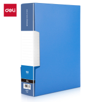 得力DP080_100页资料册 办公用品 (灰蓝)(个)