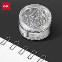 得力DP718防滑回形针3#(银)(200枚/筒)5筒装 办公用品