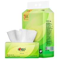 心相印 DT32150 茶语丝享系列150抽三层塑装纸面巾 3包/提 3提装