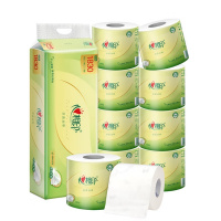 心相印 BT2010 茶语丝享183克 四层压花卷筒纸 10粒/提 2提装