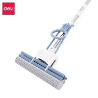 得力得心LQ139胶棉拖把 (滚轮式)(33cm) (蓝色)(1把)