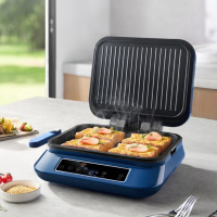 摩飞 MR8601 多功能煎烤机 (电饼铛)白色/蓝色