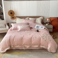 伊伊爱 DTJ0KL02201661 翩翩起舞刺绣100支全棉四件套200*230cm(单位:套)