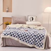伊伊爱 TZ0TK02200139 棋盘格系列保暖盖毯150*200cm(单位:条)