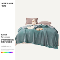 伊伊爱TZ0TK02300162纯色雪貂绒保暖多功能盖毯120*200cm(单位:条)