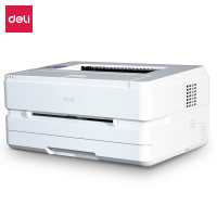 得力P2500DN激光打印机 自动双面打印/支持有线链接 (白色)