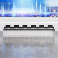 监控操作台指挥中心控制台调度台安防指挥台含灯带三联80cm每联 1.8米