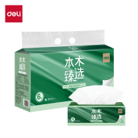 得力本木臻选MR3120-03软抽3层120抽M码(白) 6包/提