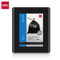 得力(deli)DP740-80*100cm平口平底垃圾袋(计价单位:包)黑色