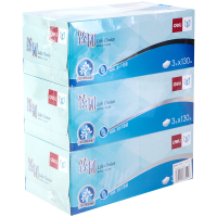 得力(deli)MH3130-01-3层130抽面巾纸(计价单位:提)白色