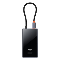 倍思 曜影系列 六合一 HUB扩展坞 深空灰(Type-C to HDMI4K@60Hz*1+USB3.0*3+PD*1