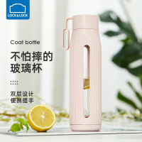 乐扣乐扣玻璃杯简约杯子ins风便携小巧夏天学生男高颜值水杯女 [350mL] LLG595