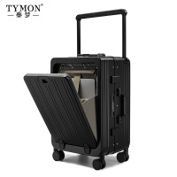 TYMON(泰梦)多功能宽拉杆旅行箱(铝框款)TM-29K暗夜黑24英寸