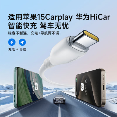 倍思 劲速系列 快充数据线 Type-C to Type-C 100W 随机颜色P10376302222-02